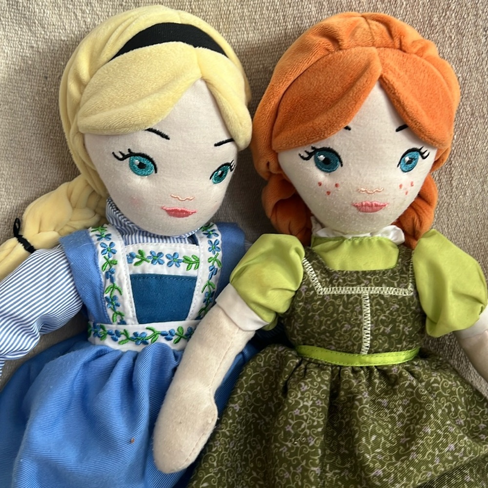 RARE Frozen plush dolls